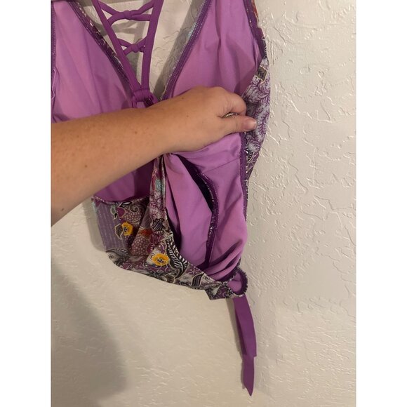 Prana Tulum Colorful One Piece Swimsuit Floral - Picture 9 of 9